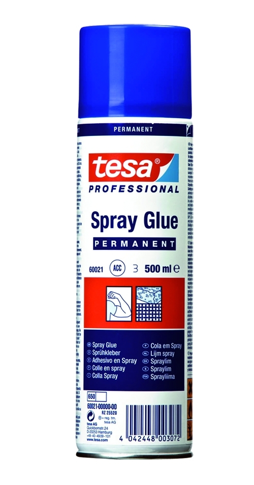 tesa lepidlo ve spreji, univerzální, 500 ml, permanentní, bezbarvé