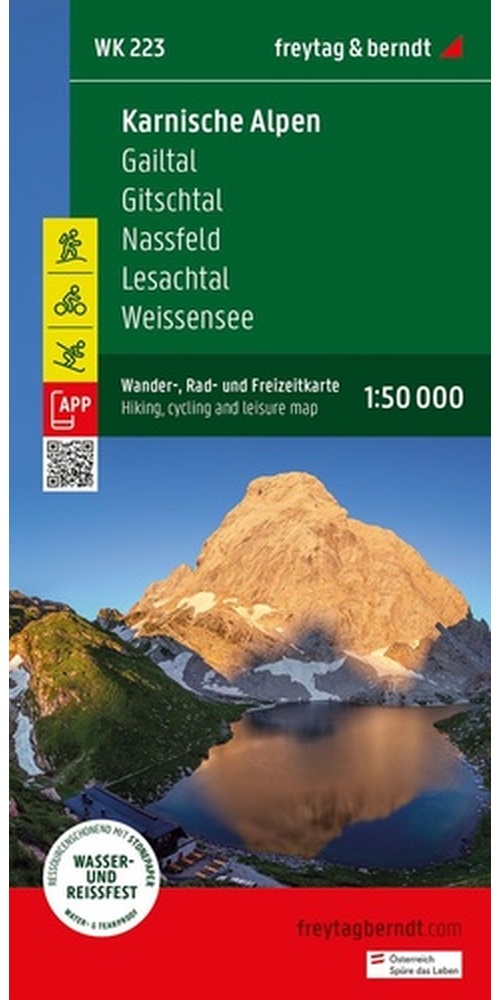 Karnské Alpy 1:50 000 / turistická, cyklistická a rekreační mapa