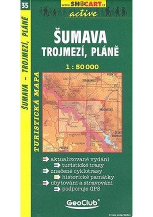SC 035 Šumava Trojmezí, Pláně 1:50 000