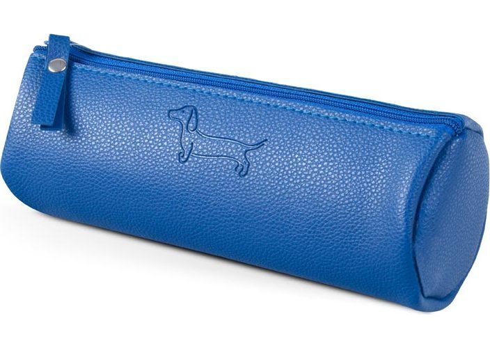 penál etue válcová Sausage Dog dark blue 7x20cm
