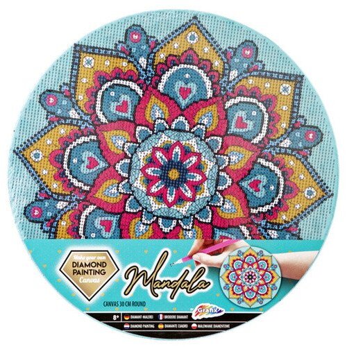 Malování pomocí kamínků Diamond Painting Mandala