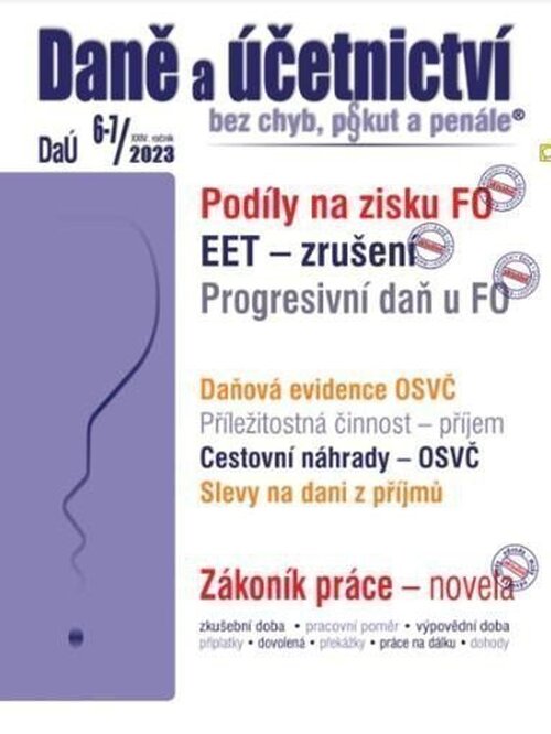 DaÚ 6-7/2023 EET zrušení od 1. 1. 2023 - Václav Benda